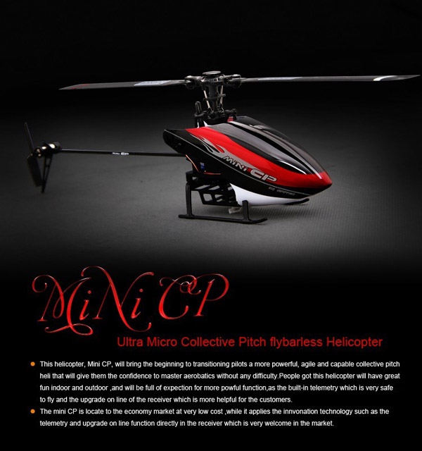 WALKERA Mini CP 6CH RC Helicopter + WK-DEVO8S 2.4GHz Transmitter