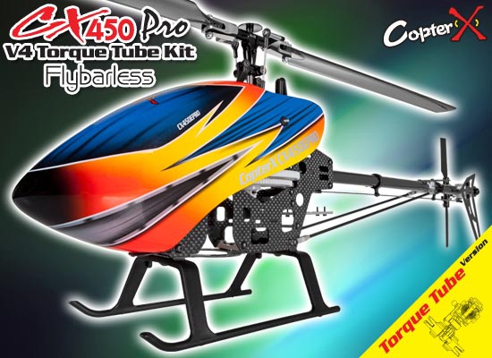 CopterX CX450 PRO V4 Flybarless Torque Tube Kit