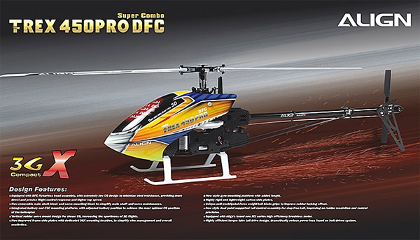 Align TREX 450 3GX PRO DFC Super Combo RC Helicopter KX015087 