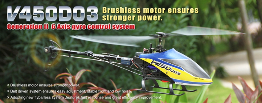 Walkera V450D03 Generation II 6-Axis Brushless Helicopter Devo 7 RTF