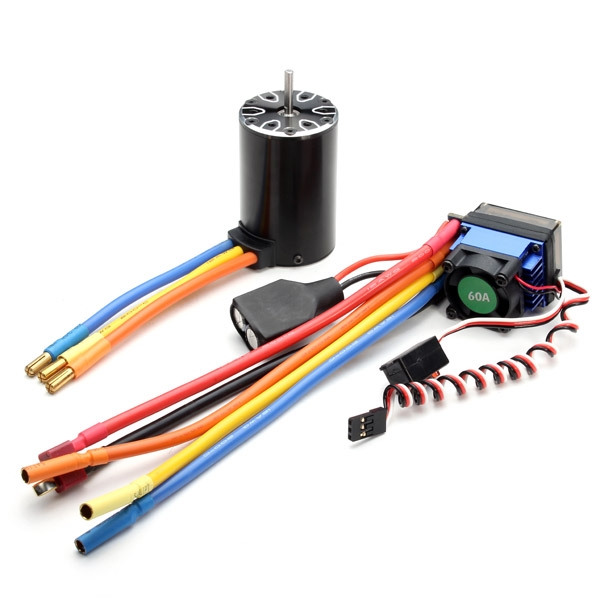 Surpass ROCKET 550 1750KV Brushless Sensorless Motor + 60A ESC 1/10 Scale