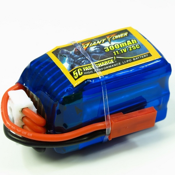 Giant Power 300mAh 11.1V 25C Fast Charge High Performance Lipo Battery F3P