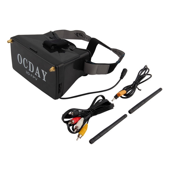 5.8G Dual Receiver FPV 3D Video Glasses Goggles Viewer Handset Video Virtual Display