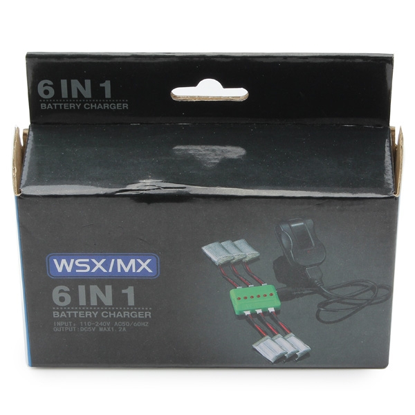 WSX-X6A-H12C 750MAH 25C 3.7V Battery & Charger For JJRC H12C DFD F181 MJX