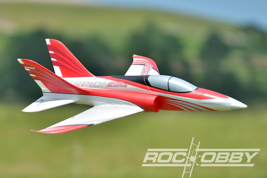 RocHobby Super Scorpion 70mm EDF Jet EPO Red PNP