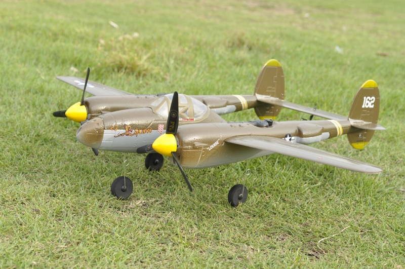 EasySky P-38 Lightning 2.4G 5CH 3 Axis 525mm Warbird Compatible DSM2 BNF 