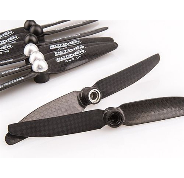 RCTimer 5x3 5030 Carbon Fiber Multirotor Self-Lock Propellers CW CCW 