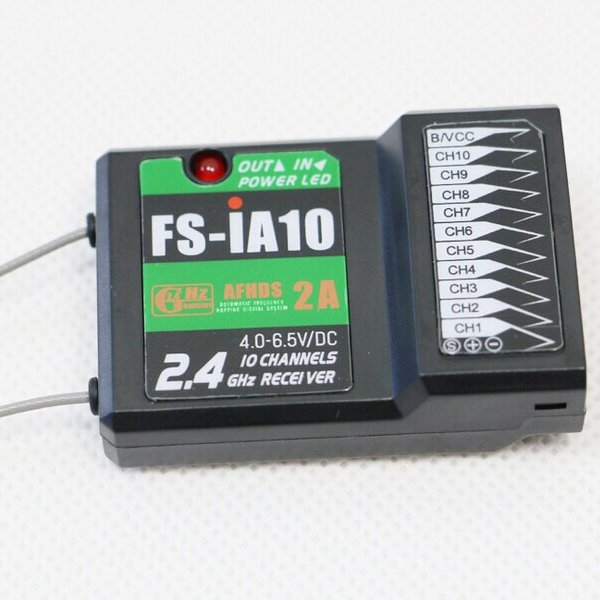 FlySky 2.4G 10CH AFHDS 2A FS-iA10 Receiver For RC Models