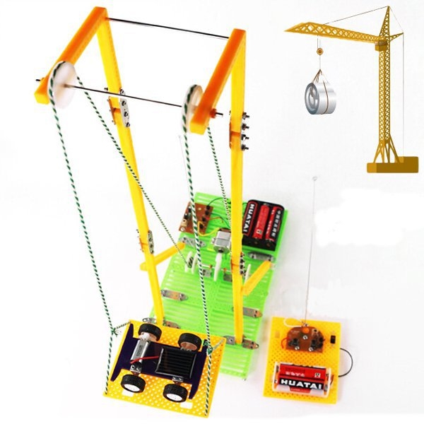 DIY Assembly Educational Toys Model RC Electric Elevator 