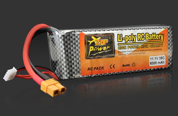 ZOP Power 11.1V 6000mAh 35C Lipo Battery XT60 Plug