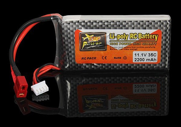 ZOP Power 11.1V 2200MAH 35C Lipo Battery T Plug 