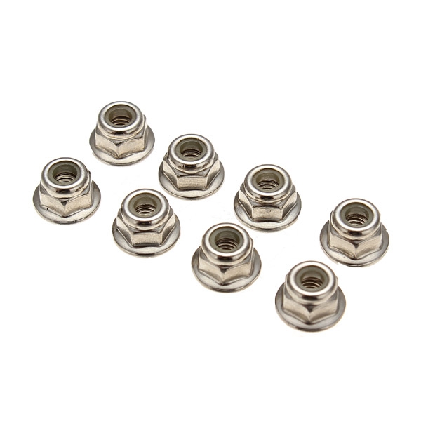 HG P401/P402/P601 1/10 RC Car 8PCS 4mm Flanged Nylon Nut W05001