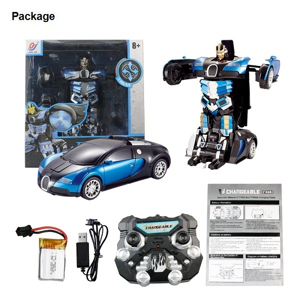 JIAQI T663 2.4G RC Remote Control Deformation Car Robot